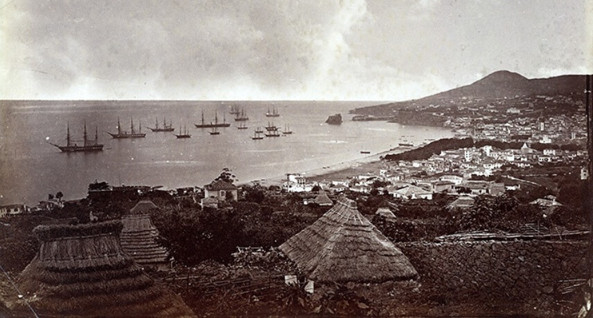 Piracy, Privateers and the development of Funchal -Funchal bay 1860